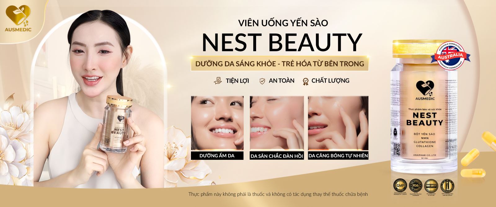 Nest Beauty - viên uống yến sào trẻ hóa da