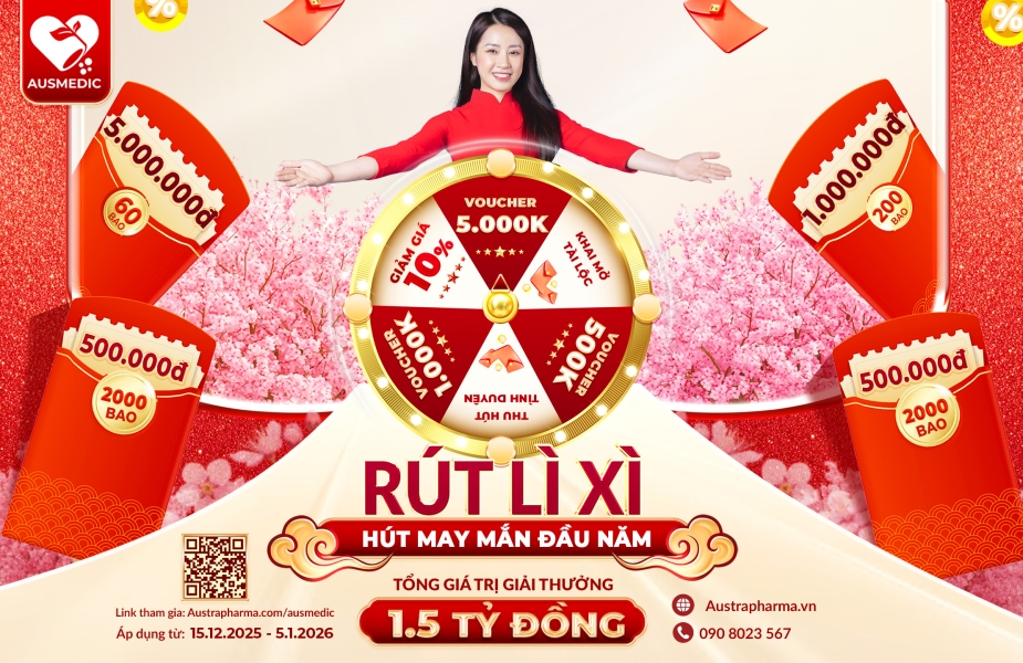 KHỞI ĐẦU XUÂN THỊNH VƯỢNG: LÌ XÌ TIỀN TỶ & GIẢM SỐC 25% – SĂN NGAY BỘ BA YẾN SÀO CAO CẤP TỪ AUSMEDIC!