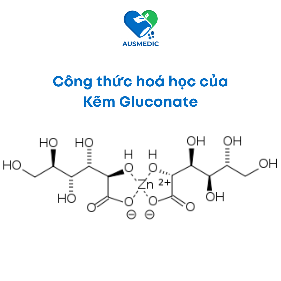 Công thức hoá học của Kẽm Gluconate