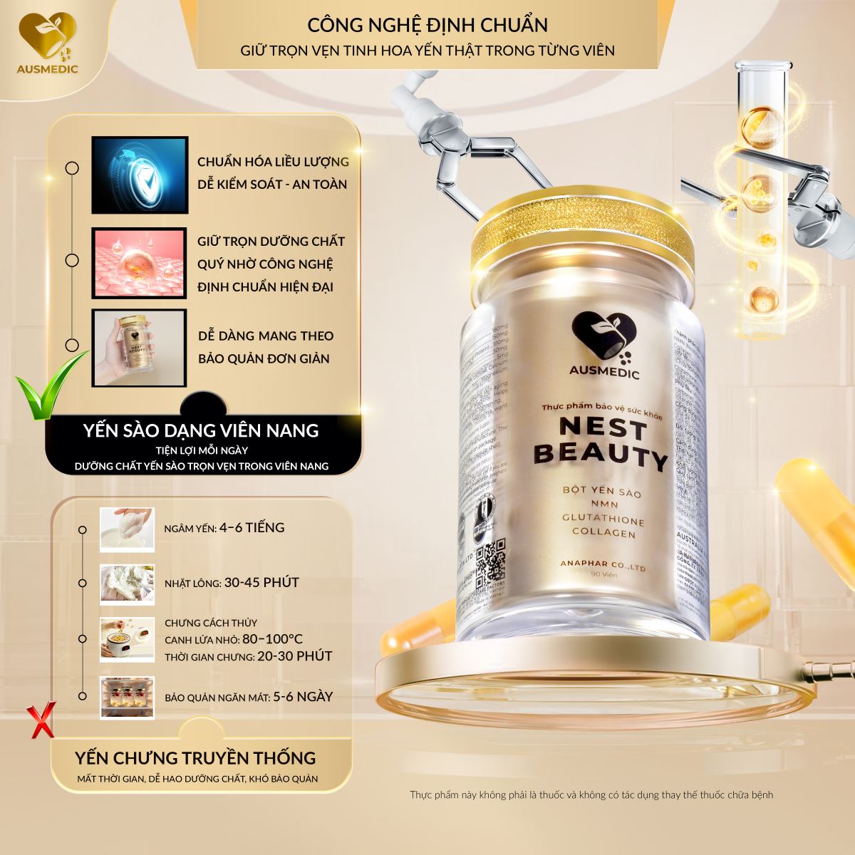 Yến Sào Dạng Viên Nang Có Tốt Hơn Yến Chưng Không? Đánh Giá Toàn Diện