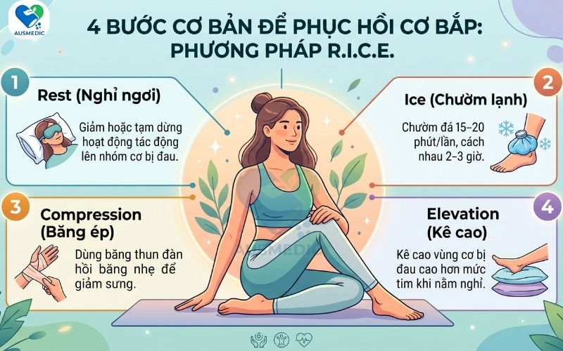 Cách chữa đau cơ khi tập gym: Lộ trình phục hồi và bồi bổ từ gốc