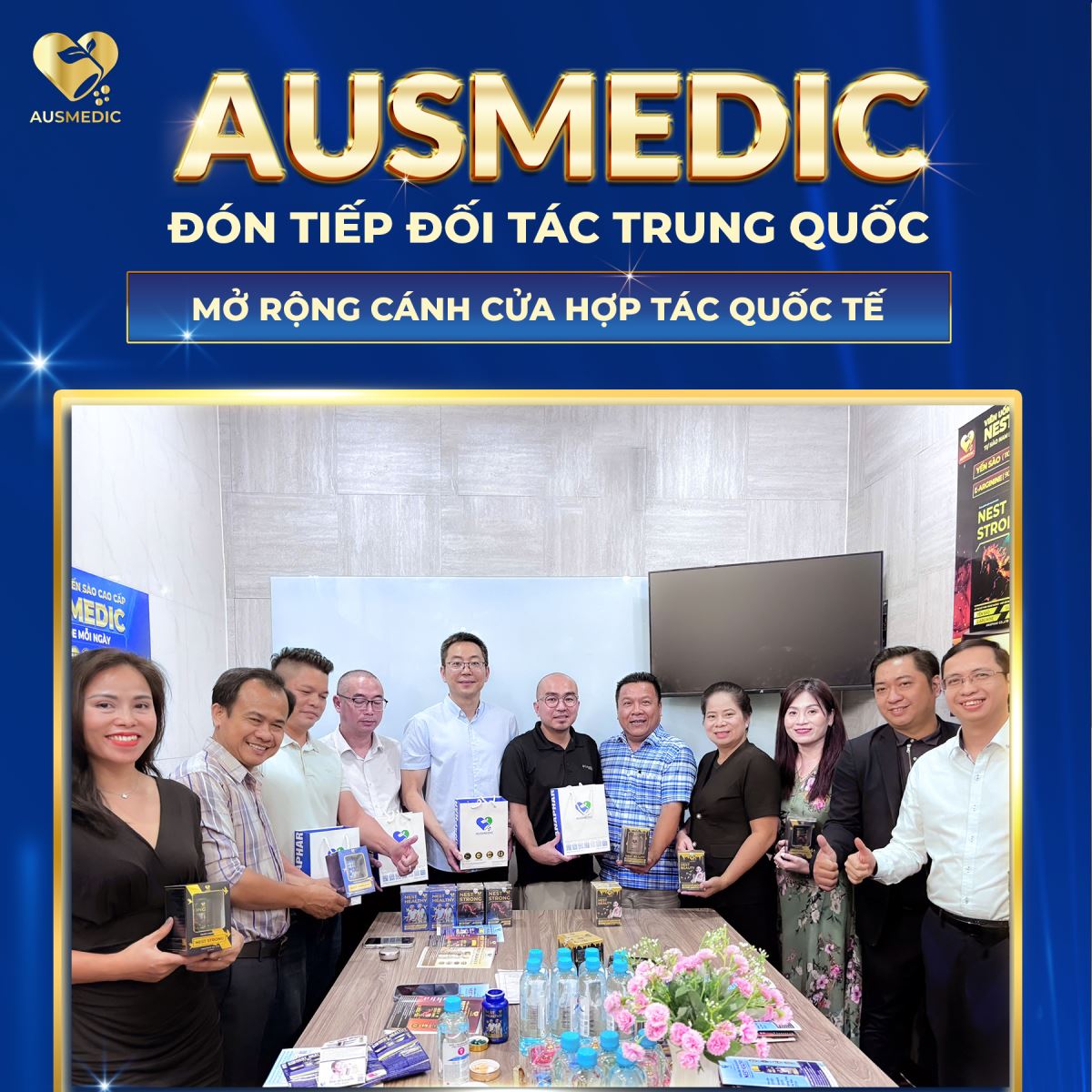 AUSMEDIC ĐÓN TIẾP ĐỐI TÁC TRUNG QUỐC – MỞ RỘNG CÁNH CỬA HỢP TÁC 