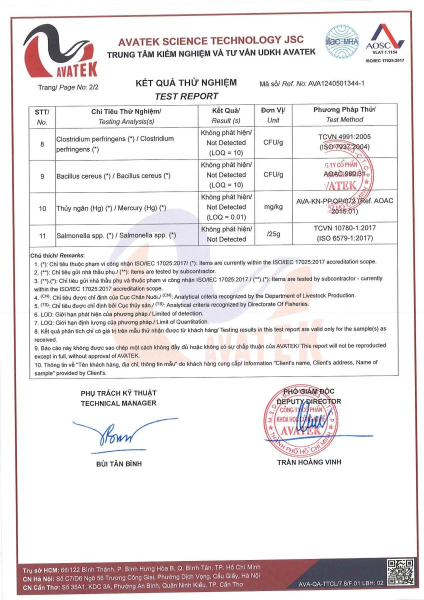 SẢN PHẨM ANAPHAR ĐẠT CHUẨN CHẤT LƯỢNG CAO 