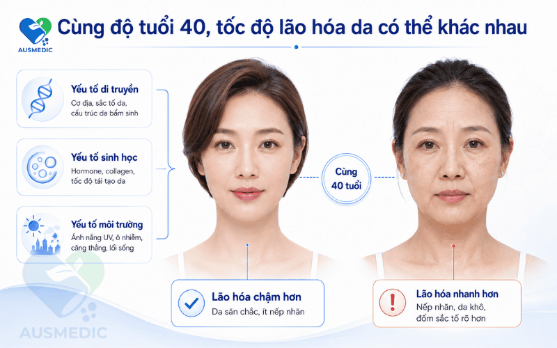 Vì Sao Da Nhanh Lão Hóa? Giải Mã "Tốc Độ Lão Hóa" Khác Nhau Ở Mỗi Người