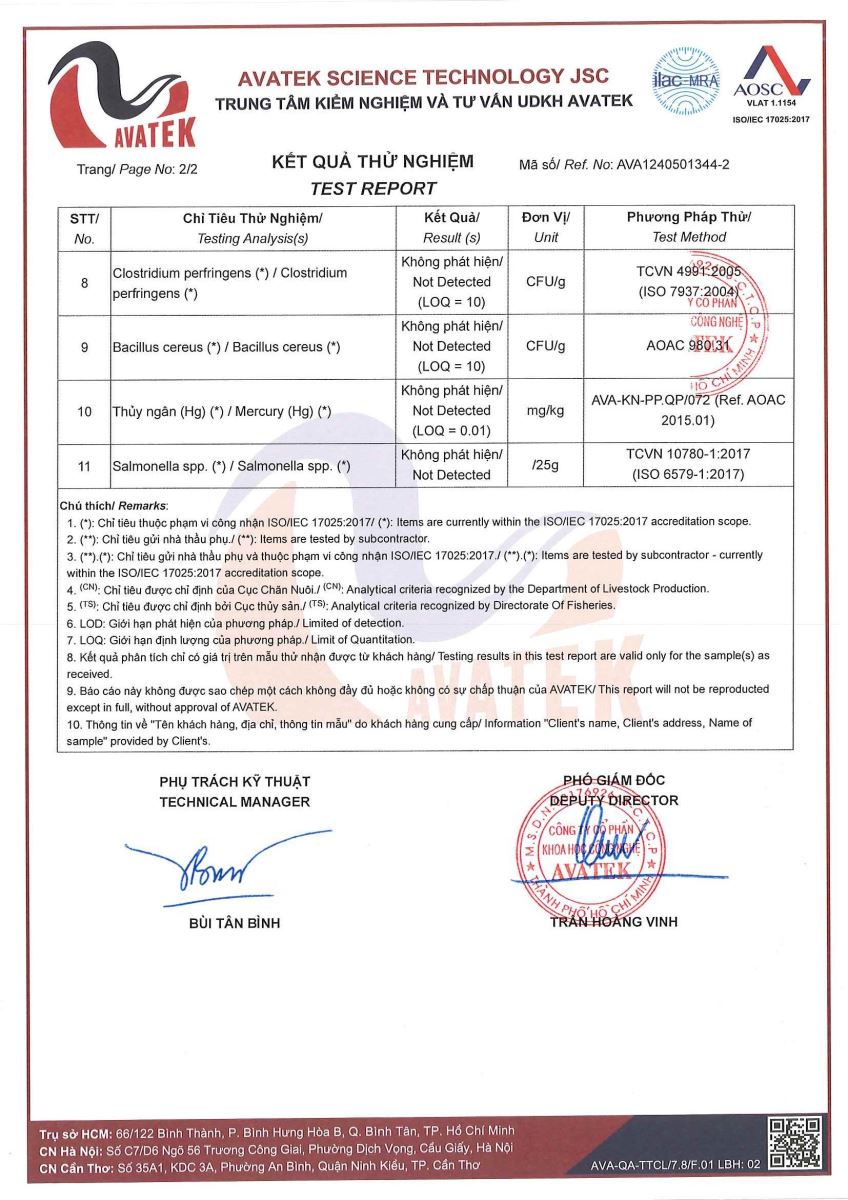 SẢN PHẨM ANAPHAR ĐẠT CHUẨN CHẤT LƯỢNG CAO 