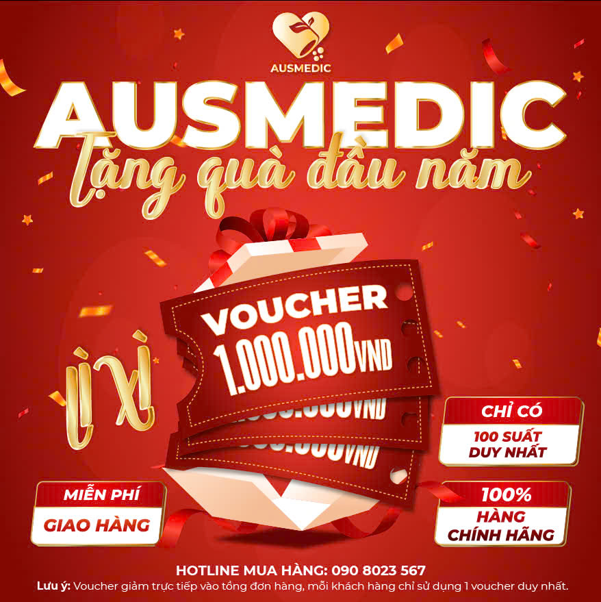 AUSMEDIC TẶNG QUÀ ĐẦU NĂM: LÌ XÌ VOUCHER 1 TRIỆU ĐỒNG!