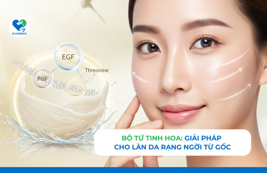 BỘ TỨ TINH HOA - GIẢI PHÁP CHO LÀN DA RẠNG NGỜI TỪ GỐC