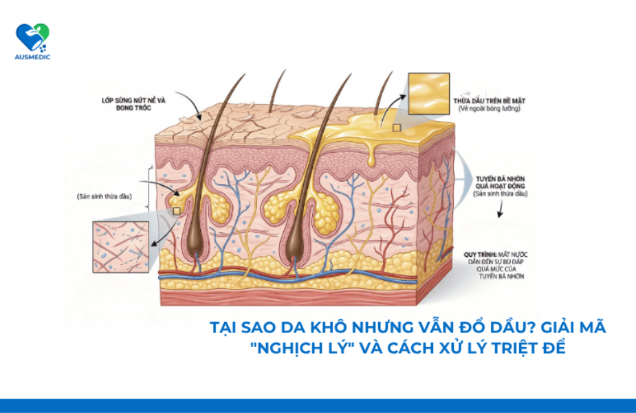 Tại Sao Da Khô Nhưng Vẫn Đổ Dầu? Giải Mã 