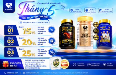 Chương Trình Khuyến Mãi Tháng 5 – Ưu Đãi Viên Uống Yến Sào Ausmedic
